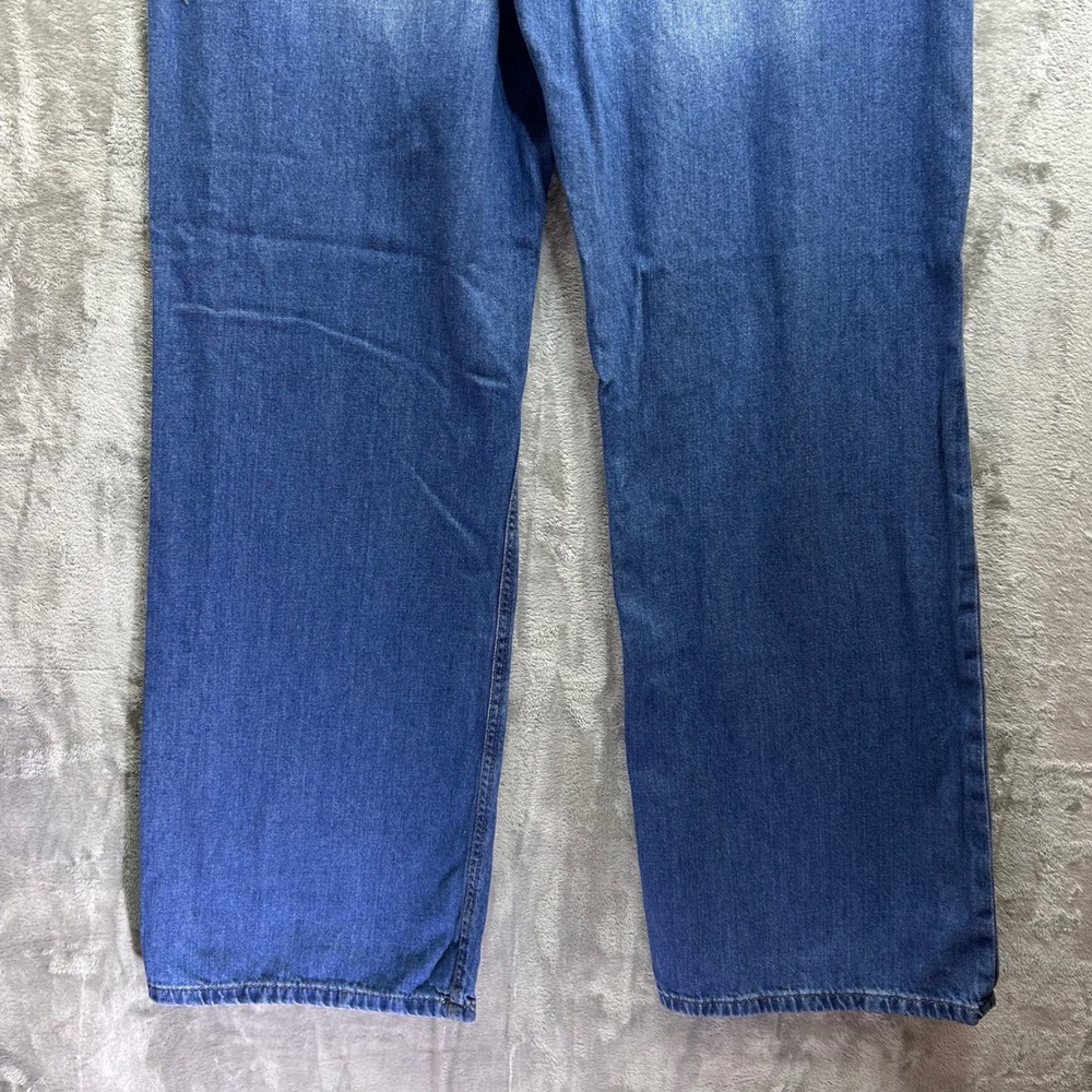Aeropostale Womens High Rise Wide Leg Jeans Blue Medium Wash Cotton Size 12 - Picture 6 of 9